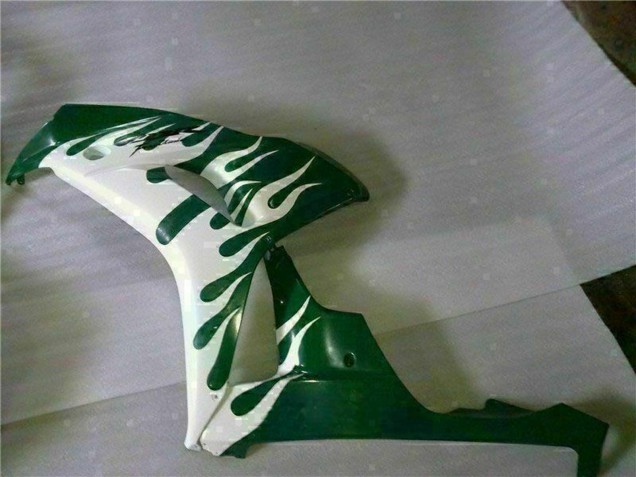 Carenados Moto Honda CBR1000RR 2006-2007 - Blanco Verde Llama Baratos