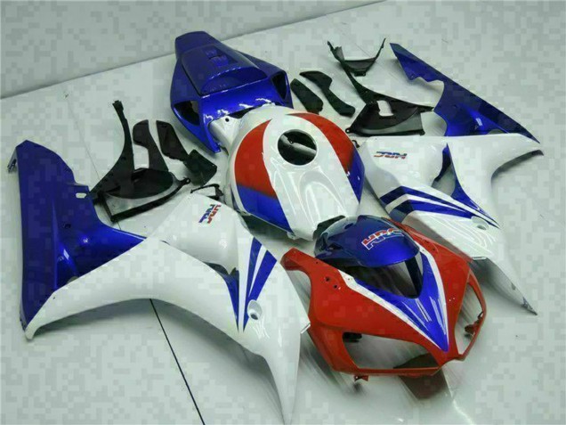 Kits Carenado Moto Honda CBR1000RR 2006-2007 - Blanco Rojo Azul HRC Baratos