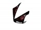 Carenados Moto Yamaha YZF R1 2004-2006 - Negro Brillante Rojo Llama Baratos