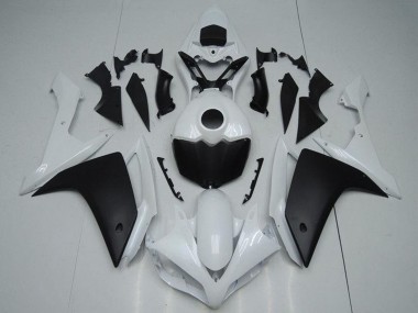 Carenado Moto Yamaha YZF R1 2007-2008 - Blanco Negro Mate Baratos