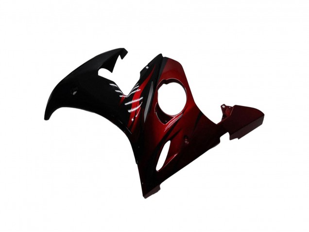 Kits Carenado Moto Yamaha YZF R6 2003-2004 - Negro Brillante Rojo Baratos