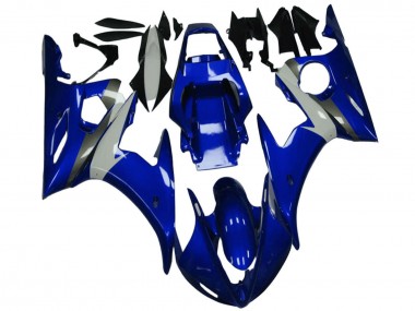 Carenado Moto Yamaha YZF R6 2003-2004 - Azul Blanco Baratos