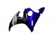 Carenados Moto Yamaha YZF R6 2003-2004 - Azul Blanco Negro Brillante Baratos