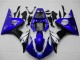 Carenados Moto Yamaha YZF R6 2003-2004 - Azul Blanco Negro Brillante Baratos