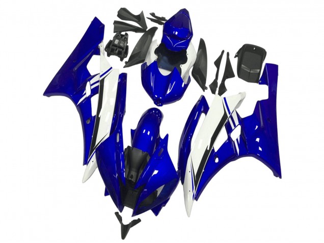 Carenados Moto Yamaha YZF R6 2006-2007 - Azul Blanco Negro Baratos