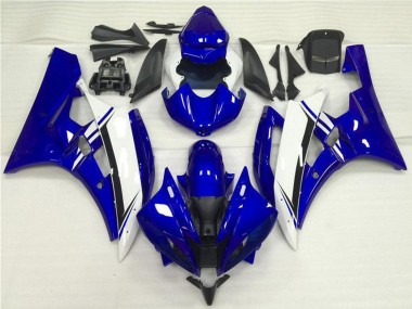 Carenados Moto Yamaha YZF R6 2006-2007 - Azul Blanco Negro Baratos