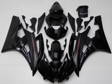 Kits Carenado Moto Yamaha YZF R6 2006-2007 - Negro Brillante Negro Mate Baratos