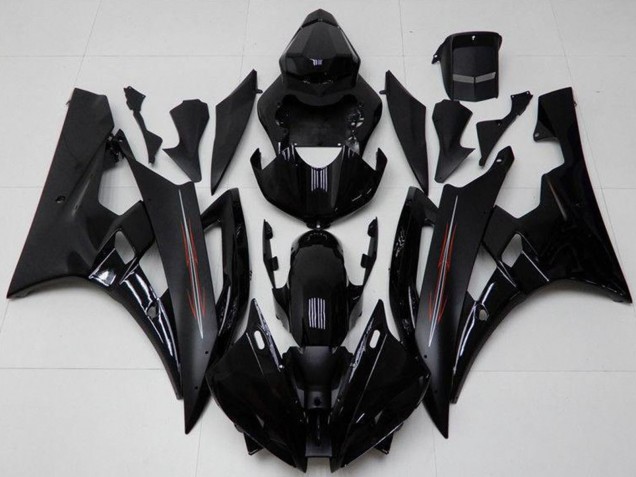 Kits Carenado Moto Yamaha YZF R6 2006-2007 - Negro Brillante Negro Mate Baratos