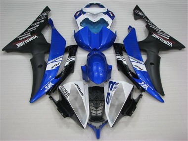Carenados Moto Yamaha YZF R6 2008-2016 - Blanco Azul Negro Mate Yamalube Baratos