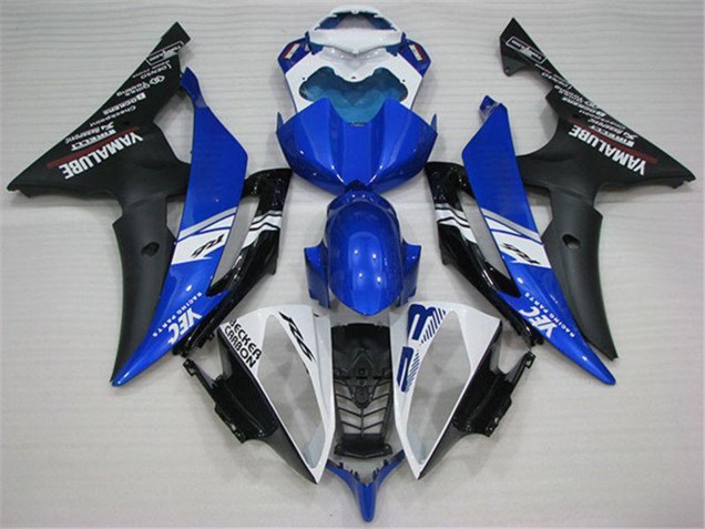 Carenados Moto Yamaha YZF R6 2008-2016 - Blanco Azul Negro Mate Yamalube Baratos