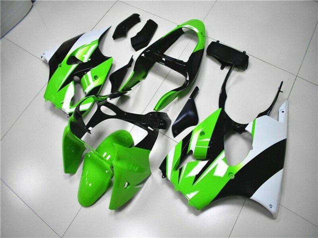 Kits Carenado Moto Kawasaki ZX6R 2000-2002 - Verde Blanco Negro Baratos