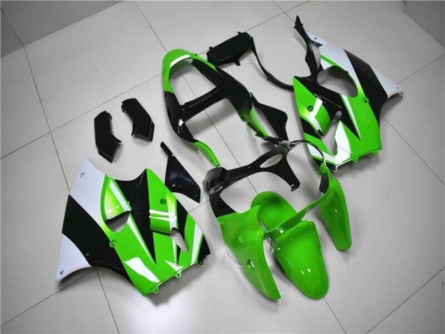 Kits Carenado Moto Kawasaki ZX6R 2000-2002 - Verde Blanco Negro Baratos
