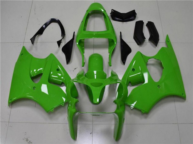 Carenados Moto Kawasaki ZX6R 2000-2002 - Verde Negro Baratos