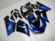 Kits Carenado Moto Kawasaki ZX6R 2005-2006 - Azul Negro Brillante Baratos