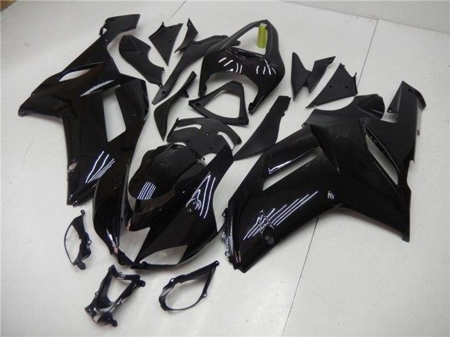 Carenado Moto ABS Kawasaki ZX6R 2007-2008 - Negro Brillante Baratos