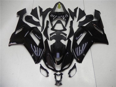 Carenado Moto ABS Kawasaki ZX6R 2007-2008 - Negro Brillante Baratos