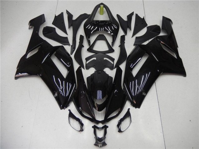 Carenado Moto ABS Kawasaki ZX6R 2007-2008 - Negro Brillante Baratos