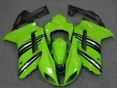 Kits Carenado Moto Kawasaki ZX6R 2007-2008 - Verde Negro Baratos
