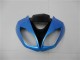 Carenados Moto Kawasaki ZX6R 2009-2012 - Azul Claro Negro Brillante Baratos
