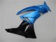 Carenados Moto Kawasaki ZX6R 2009-2012 - Azul Claro Negro Brillante Baratos