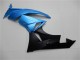 Carenados Moto Kawasaki ZX6R 2009-2012 - Azul Claro Negro Brillante Baratos