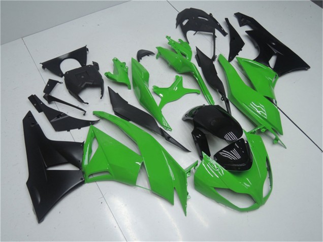 Kits Carenado Moto Kawasaki ZX6R 2009-2012 - Verde Negro Brillante Baratos