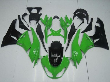 Kits Carenado Moto Kawasaki ZX6R 2009-2012 - Verde Negro Brillante Baratos
