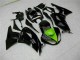 Carenados Moto Kawasaki ZX6R 2009-2012 - Negro Brillante Verde Baratos