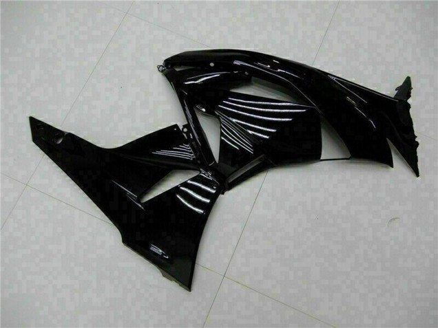 Carenados Moto Kawasaki ZX6R 2009-2012 - Negro Brillante Verde Baratos