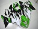 Carenados Moto Kawasaki ZX6R 2013-2018 - Verde Blanco Negro Brillante Baratos