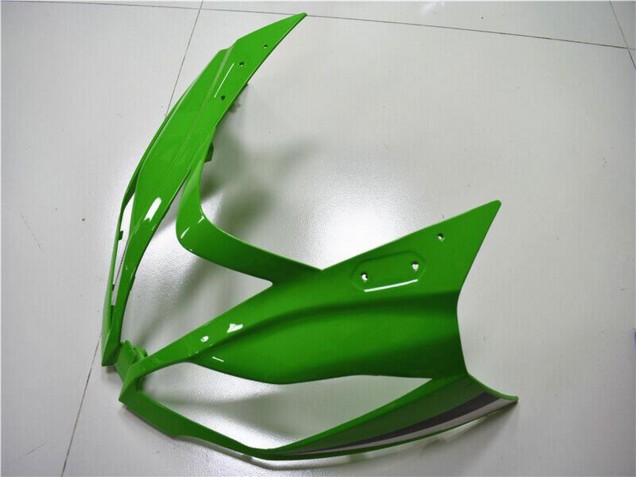 Carenados Moto Kawasaki ZX6R 2013-2018 - Verde Blanco Negro Brillante Baratos