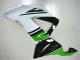 Carenados Moto Kawasaki ZX6R 2013-2018 - Verde Blanco Negro Brillante Baratos