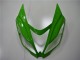 Carenado Moto Kawasaki ZX6R 2013-2018 - Verde Negro Brillante Baratos