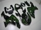 Carenados Moto Kawasaki ZX10R 2006-2007 - Negro Brillante Verde Llama Baratos