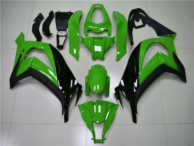 Carenado Moto Kawasaki ZX10R 2011-2015 - Verde Negro Brillante Baratos