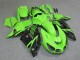 Carenado Moto Kawasaki ZX14R ZZR1400 2006-2011 - Verde Negro Brillante Baratos