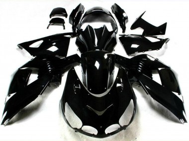 Carenados Moto Kawasaki ZX14R ZZR1400 2006-2011 - Negro Brillante Baratos