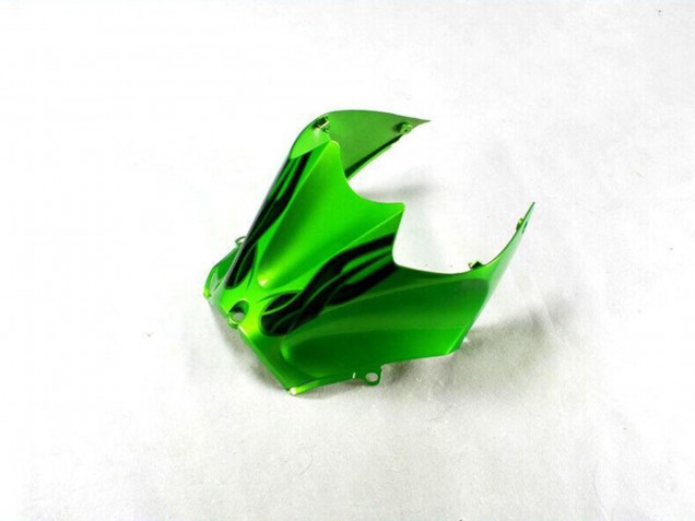 Carenado Moto Kawasaki ZX14R ZZR1400 2012-2024 - Verde Negro Brillante Baratos