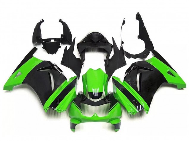 Carenado Moto Kawasaki EX250 2008-2012 - Verde Negro Baratos