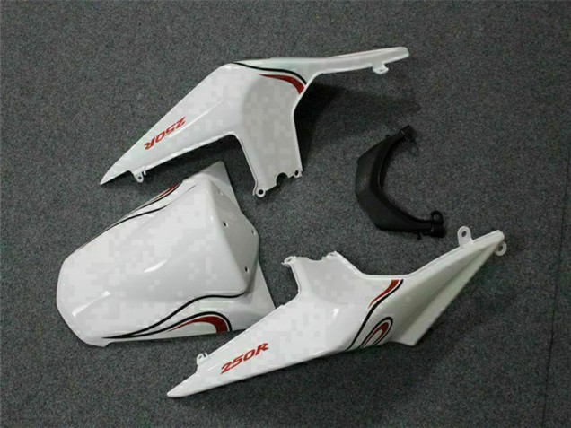 Carenados Moto Kawasaki EX250 2008-2012 - Blanco Rojo Baratos