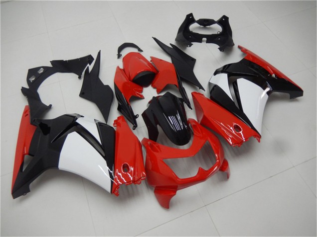 Carenados Moto Kawasaki EX250 2008-2012 - Rojo Blanco Negro Baratos