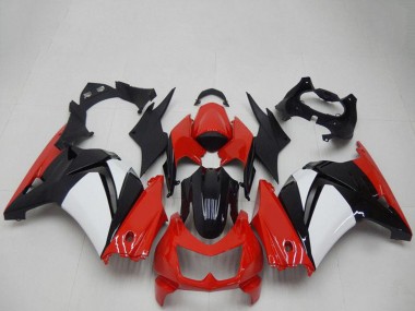 Carenados Moto Kawasaki EX250 2008-2012 - Rojo Blanco Negro Baratos