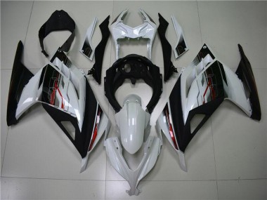 Carenado Moto Kawasaki Ninja 300 EX300R 2013-2024 - Blanco Rojo Negro Baratos