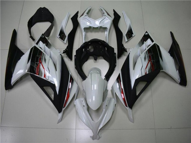 Carenado Moto Kawasaki Ninja 300 EX300R 2013-2024 - Blanco Rojo Negro Baratos