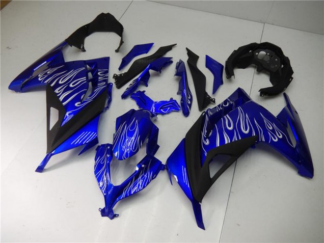 Carenados Moto Kawasaki Ninja 300 EX300R 2013-2024 - Azul Negro Blanco Llama Baratos