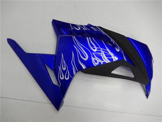 Carenados Moto Kawasaki Ninja 300 EX300R 2013-2024 - Azul Negro Blanco Llama Baratos