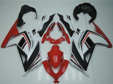 Carenados Moto Kawasaki Ninja 300 EX300R 2013-2024 - Blanco Rojo Negro Baratos