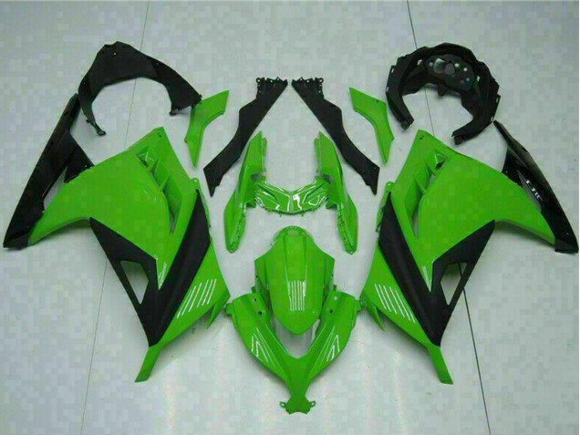Carenados Moto Kawasaki Ninja 300 EX300R 2013-2024 - Verde Negro Baratos