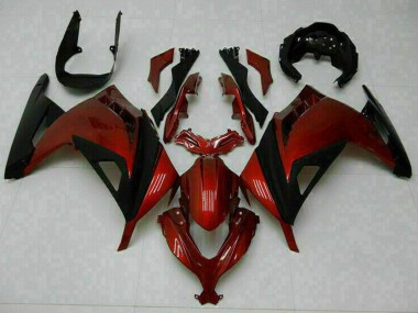 Carenados Moto Kawasaki Ninja 300 EX300R 2013-2024 - Rojo Negro Baratos