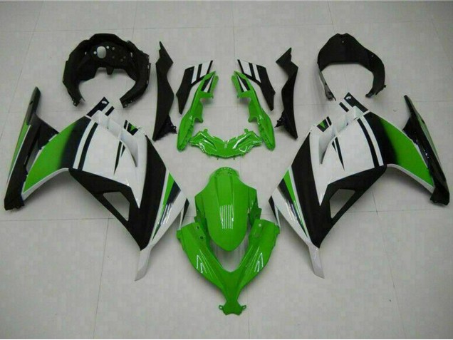 Carenados Moto Kawasaki Ninja 300 EX300R 2013-2024 - Blanco Verde Negro Baratos